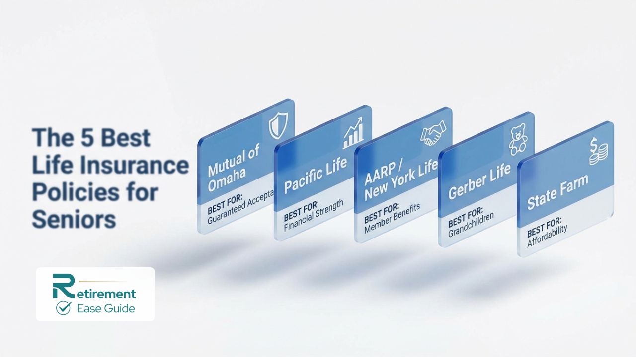 Comparison of the 5 best life insurance companies for seniors in April 2026.