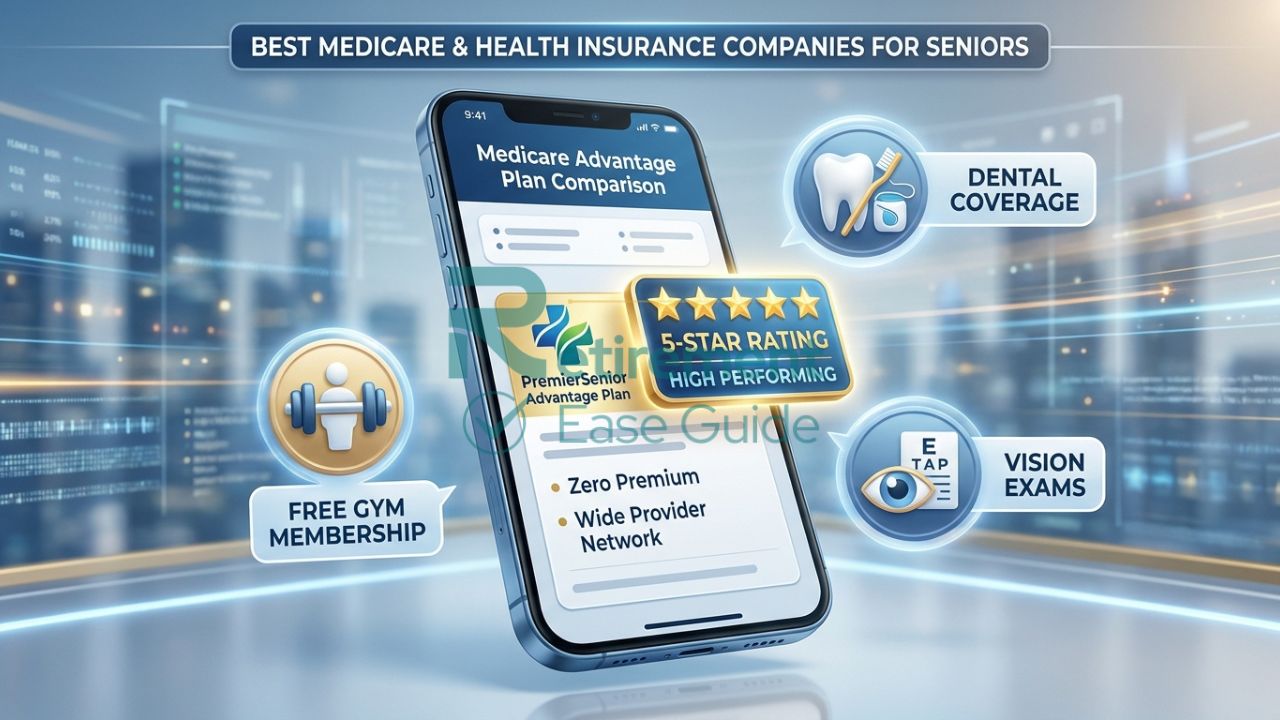 Medicare Advantage plan comparison for 2026 showing 5-star ratings and extra benefits.