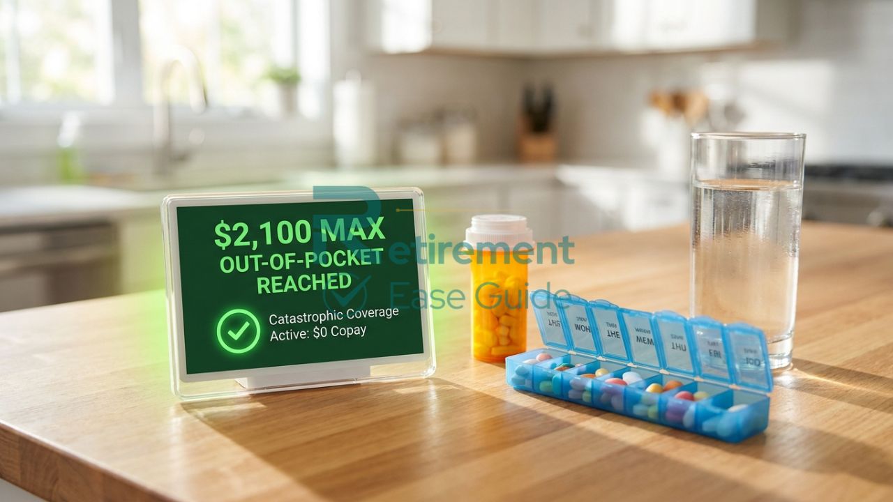 Visualizing the new $2,100 out-of-pocket cap for prescription drugs in 2026 Medicare plans.