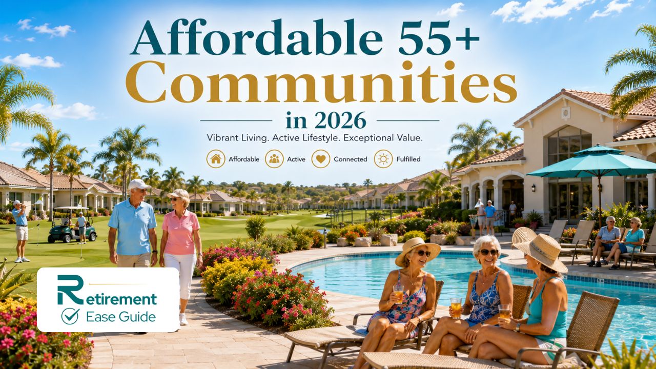Beautiful affordable 55+ retirement community with homes, pool, and golf course in sunny Florida or Arizona