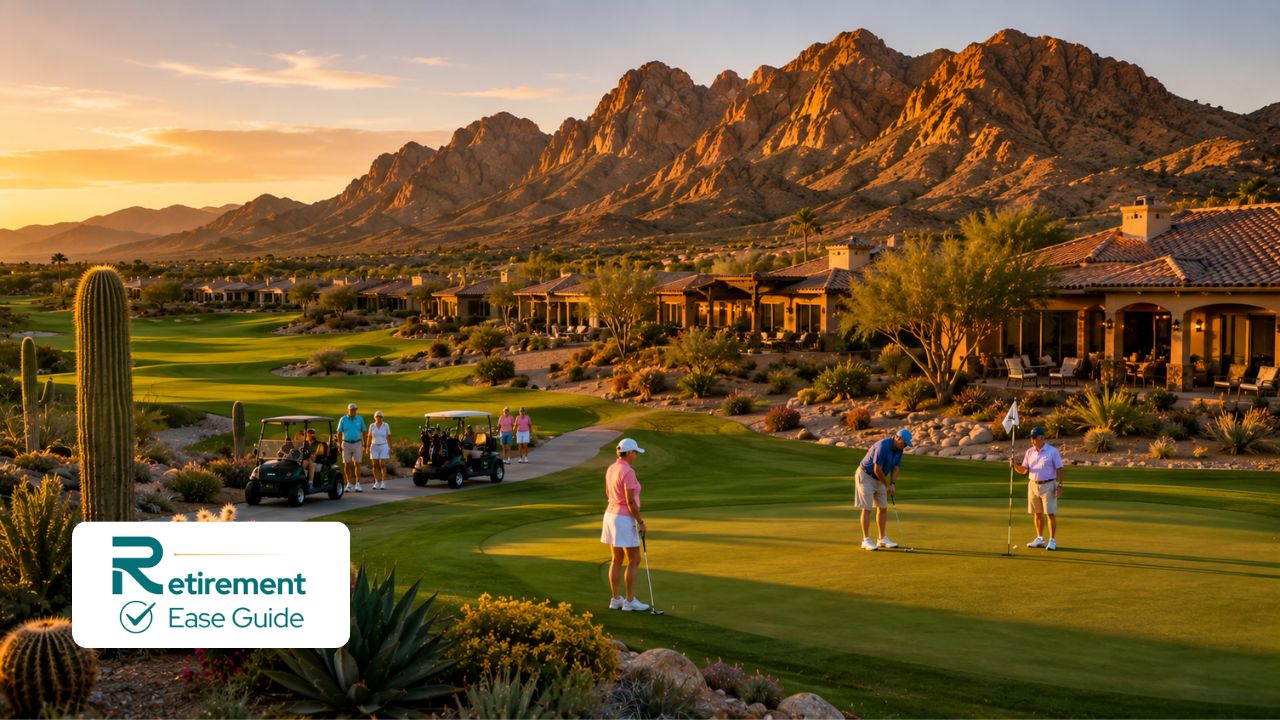 Stunning Arizona 55+ retirement community with golf course and mountain views