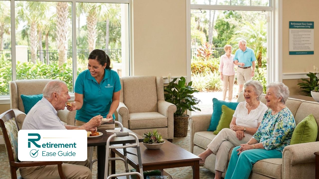 Happy seniors receiving compassionate care in low-income assisted living in Florida