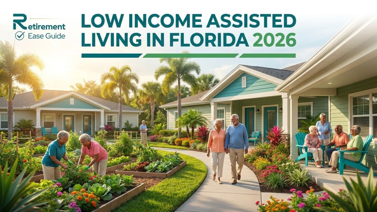 Comfortable and welcoming affordable assisted living community in Florida with happy seniors