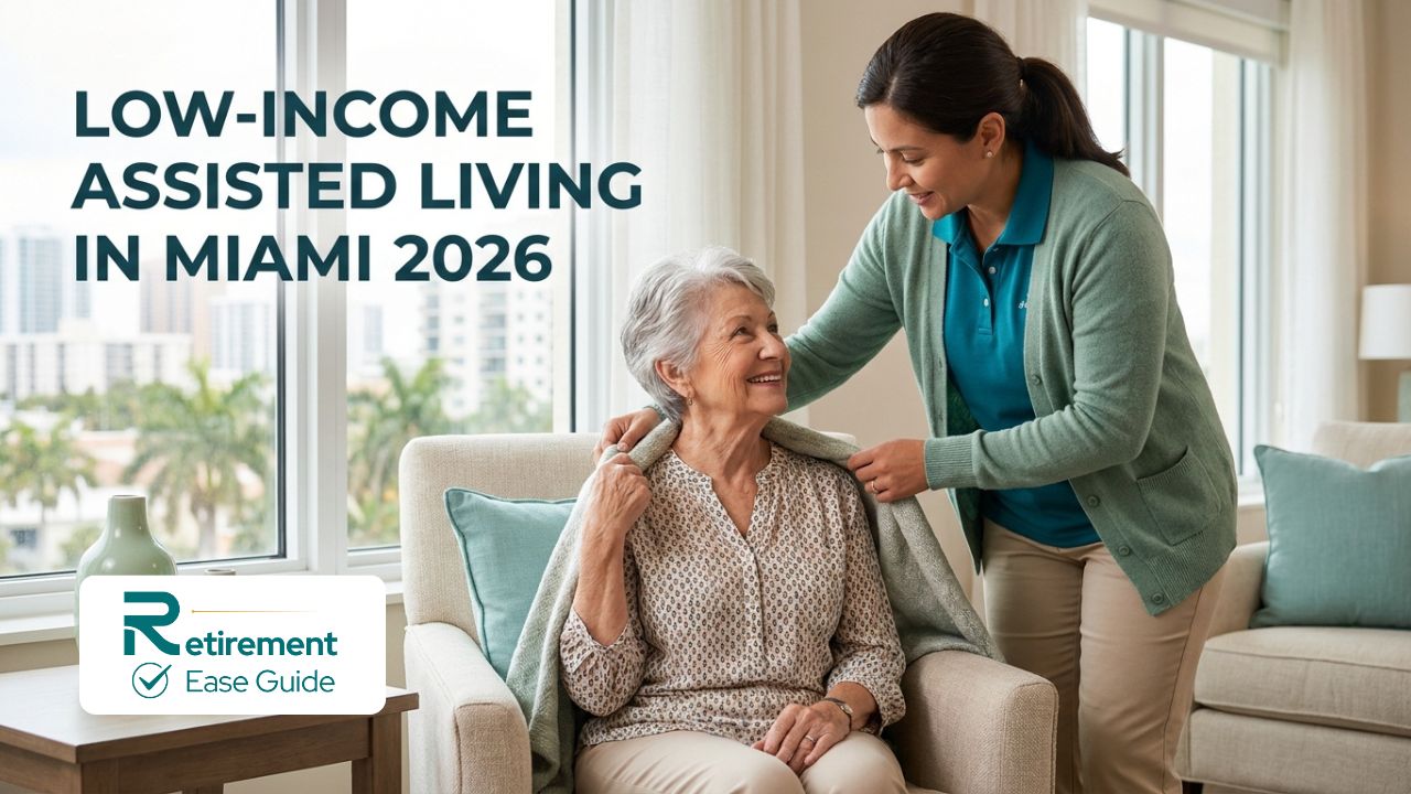 Compassionate senior receiving care in affordable assisted living facility in Miami Florida